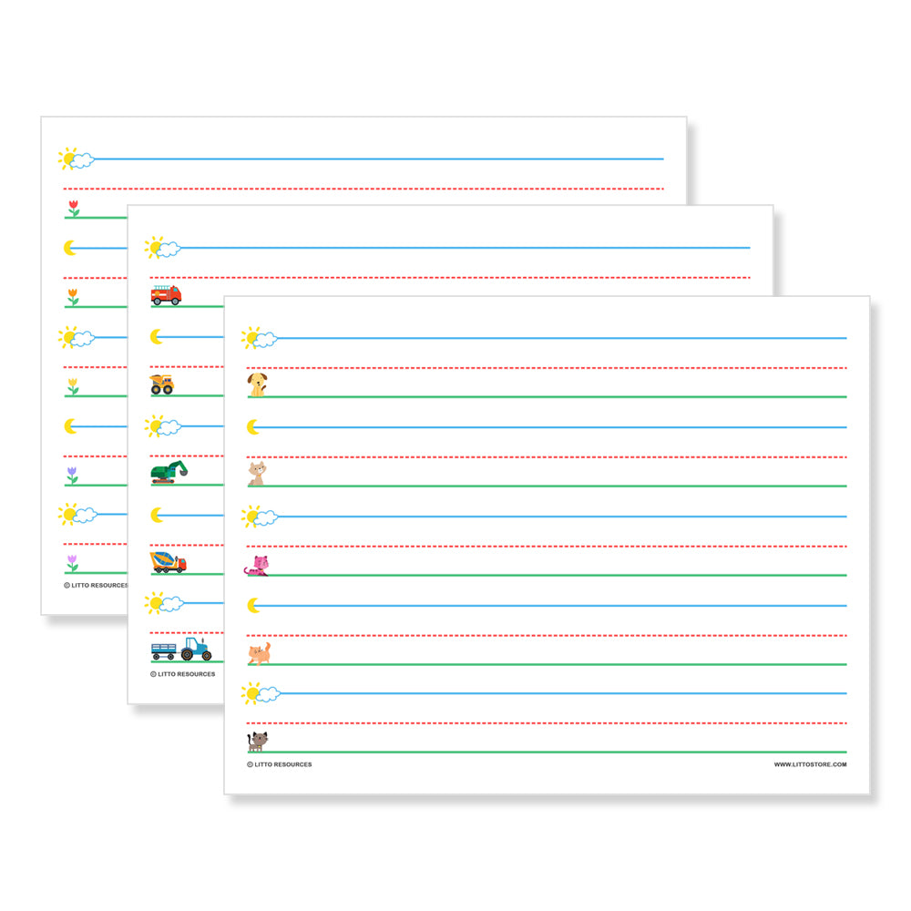 Pre K-Kindergarten Lined Paper