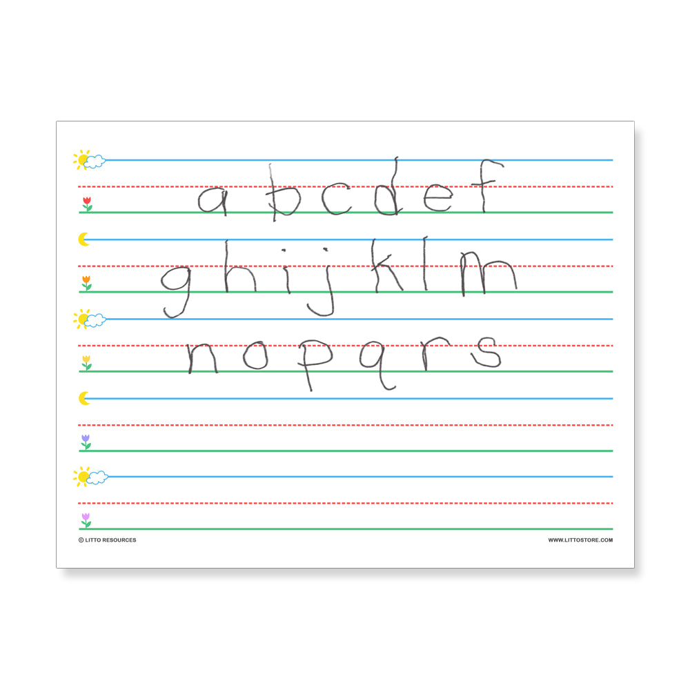 Pre K-Kindergarten Lined Paper